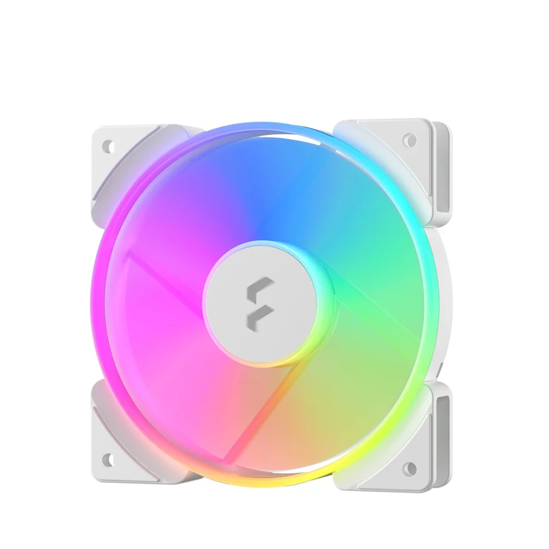 Fractal Design Prisma AL-12 PWM ARGB Computer Fan (Black, White) (FD-FAN-PRI-AL12-PWM, FD-FAN-PRI-AL12-PWM-WT)