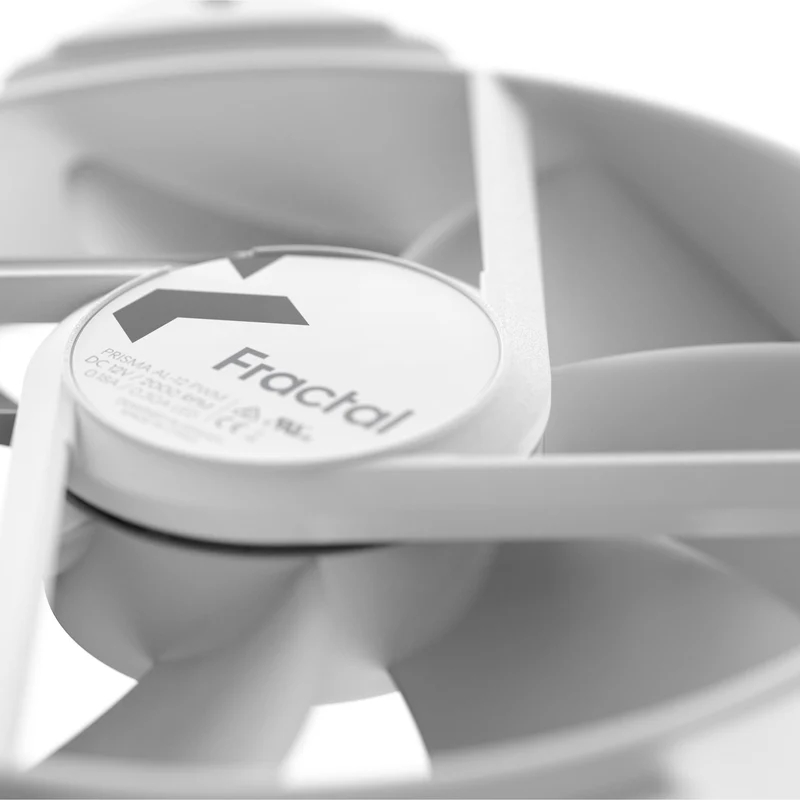 Fractal Design Prisma AL-12 PWM ARGB Computer Fan (Black, White) (FD-FAN-PRI-AL12-PWM, FD-FAN-PRI-AL12-PWM-WT)