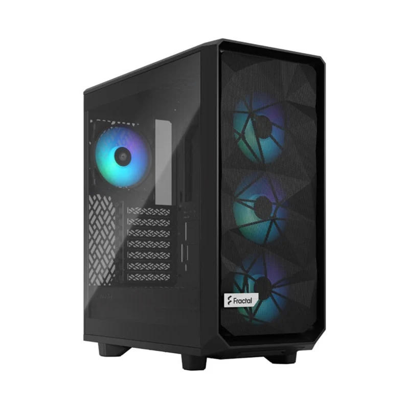 Fractal Design Meshify 2 Compact Lite Computer Case (RGB Black TG Light Tint) (FD-C-MEL2C-05)