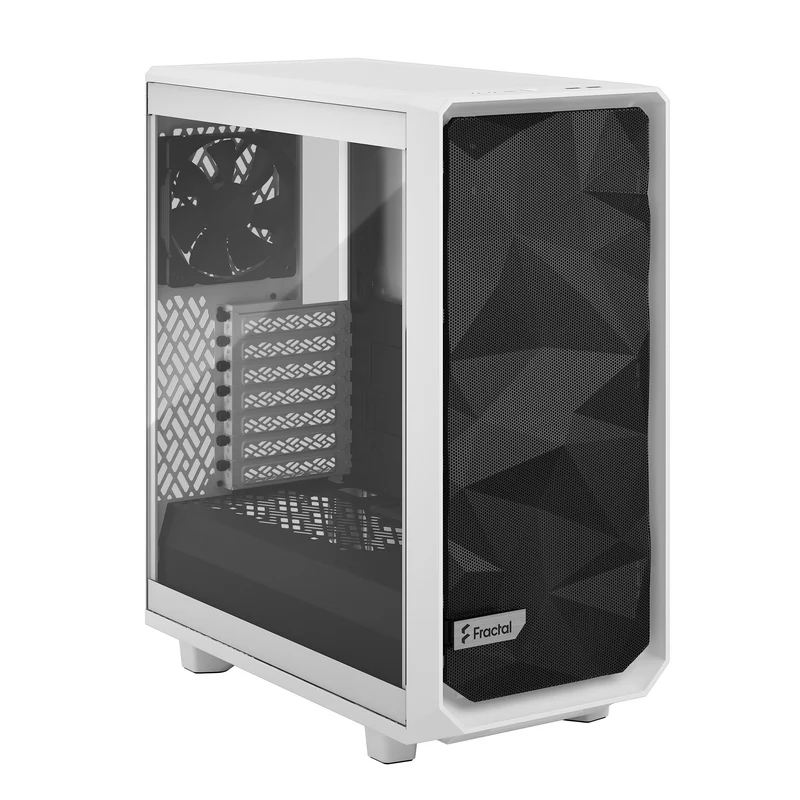 Fractal Design Meshify 2 Compact Computer Case (White TG Clear Tint) (FD-C-MES2C-05)