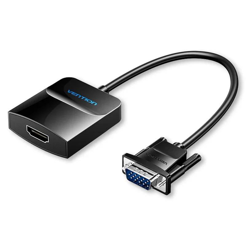 Vention VGA to HDMI Converter with Female Micro USB & Audio Port - 0.15M (ACNBB)
