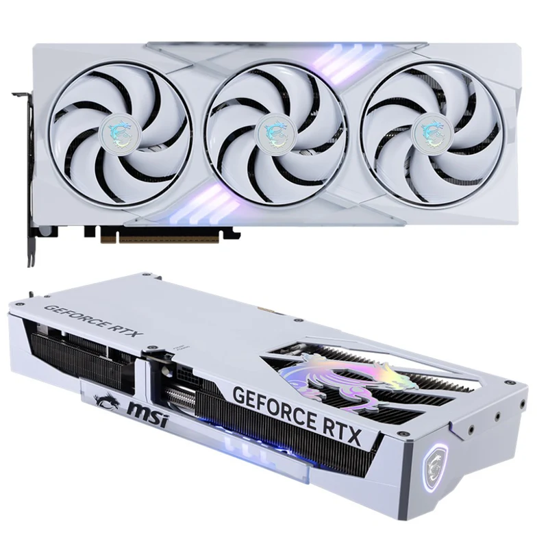 MSI Geforce RTX 5080 16GB GDDR7 Gaming Trio OC Graphics Card (White)