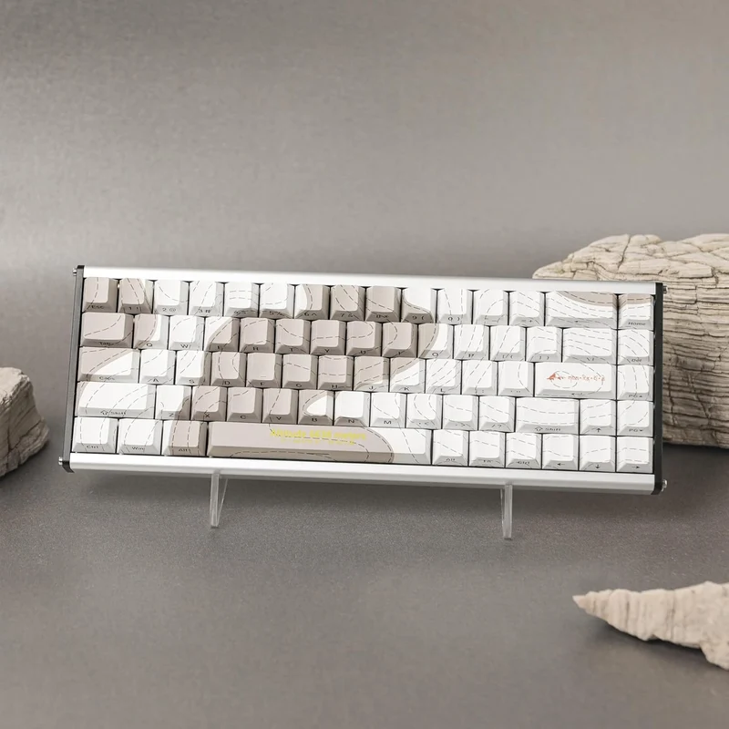 Ajazz ALUX68 Max RGB Wired 68-Keys Aluminum CNC Case Hot-Swappable Mechanical Keyboard (Mount Kailash: The Rhythm of Snow and Rock) (Aquarius Magnetic Switch)