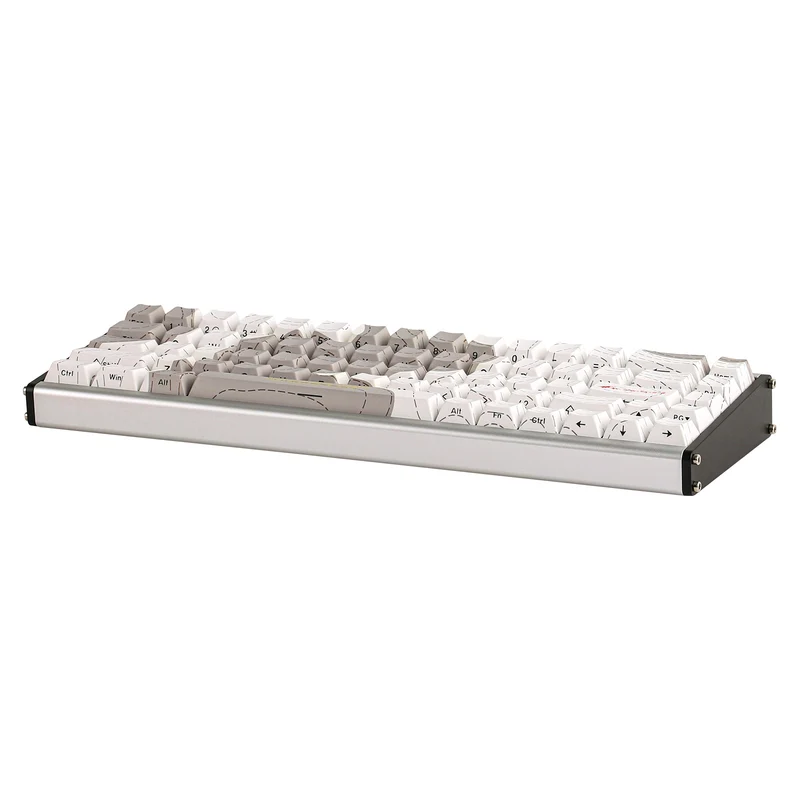 Ajazz ALUX68 Max RGB Wired 68-Keys Aluminum CNC Case Hot-Swappable Mechanical Keyboard (Mount Kailash: The Rhythm of Snow and Rock) (Aquarius Magnetic Switch)