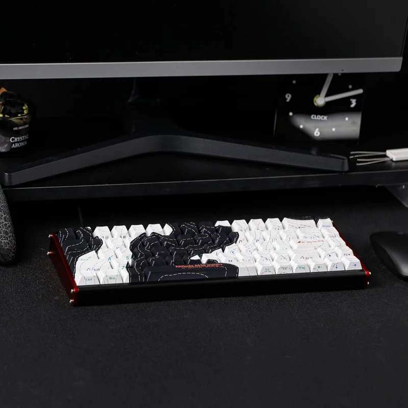 Ajazz ALUX68 Max RGB Wired 68-Keys Aluminum CNC Case Hot-Swappable Mechanical Keyboard (Mount Kailash: The Rhythm of Night and Day) (Aquarius Magnetic Switch)