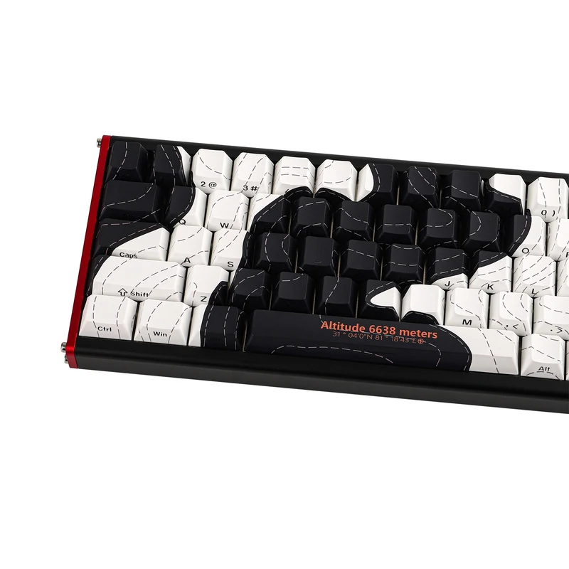 Ajazz ALUX68 Max RGB Wired 68-Keys Aluminum CNC Case Hot-Swappable Mechanical Keyboard (Mount Kailash: The Rhythm of Night and Day) (Aquarius Magnetic Switch)