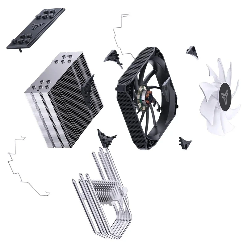 Jonsbo PISA A5 ARGB Air Cooling CPU Radiator (Grey, White)