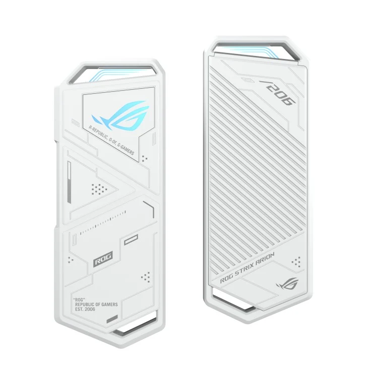 Asus ROG Strix Arion USB 3.2 Gen 2 Type-C M.2 NVMe SSD Enclosure (Moonlight White, Black)