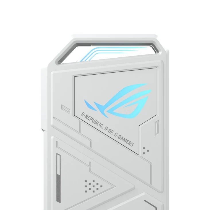 Asus ROG Strix Arion USB 3.2 Gen 2 Type-C M.2 NVMe SSD Enclosure (Moonlight White, Black)