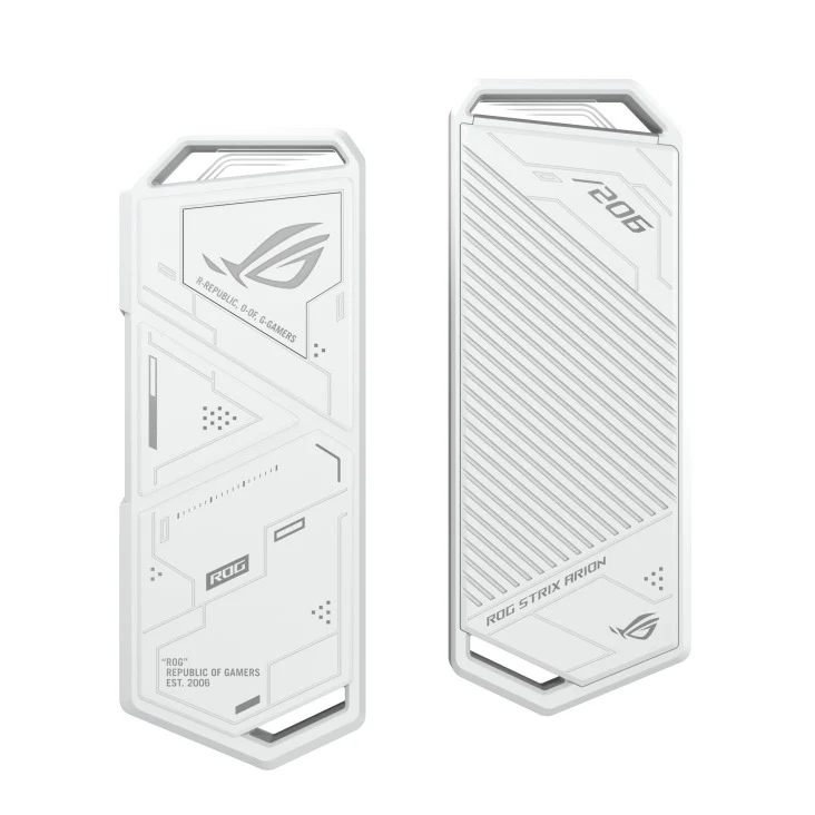 Asus ROG Strix Arion USB 3.2 Gen 2 Type-C M.2 NVMe SSD Enclosure (Moonlight White, Black)