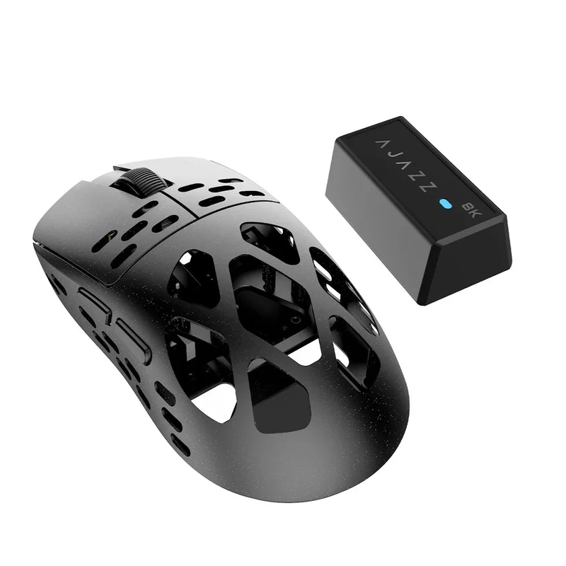 Ajazz AM3 Max Tri-Mode Ultra Lightweight Mouse (Black, White)