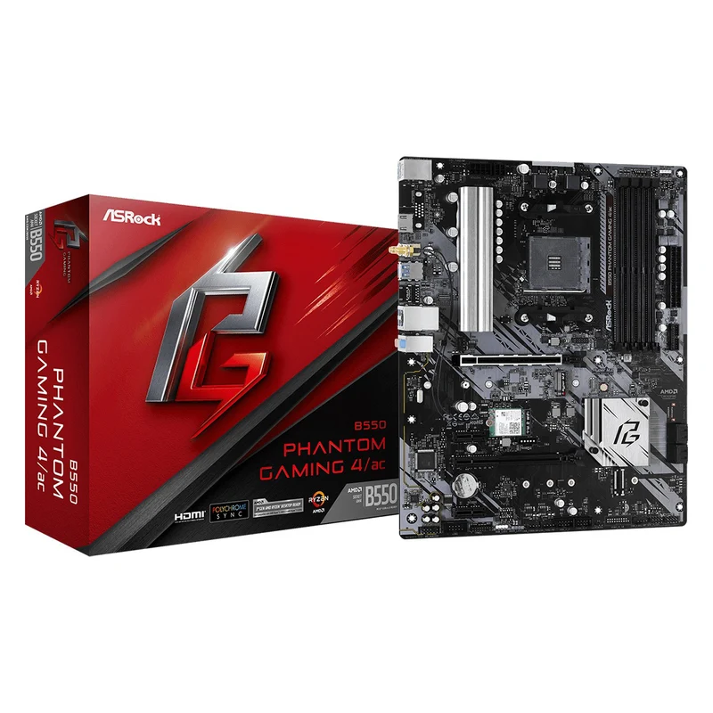 ASRock B550 Phantom Gaming 4/ac WiFi Motherboard