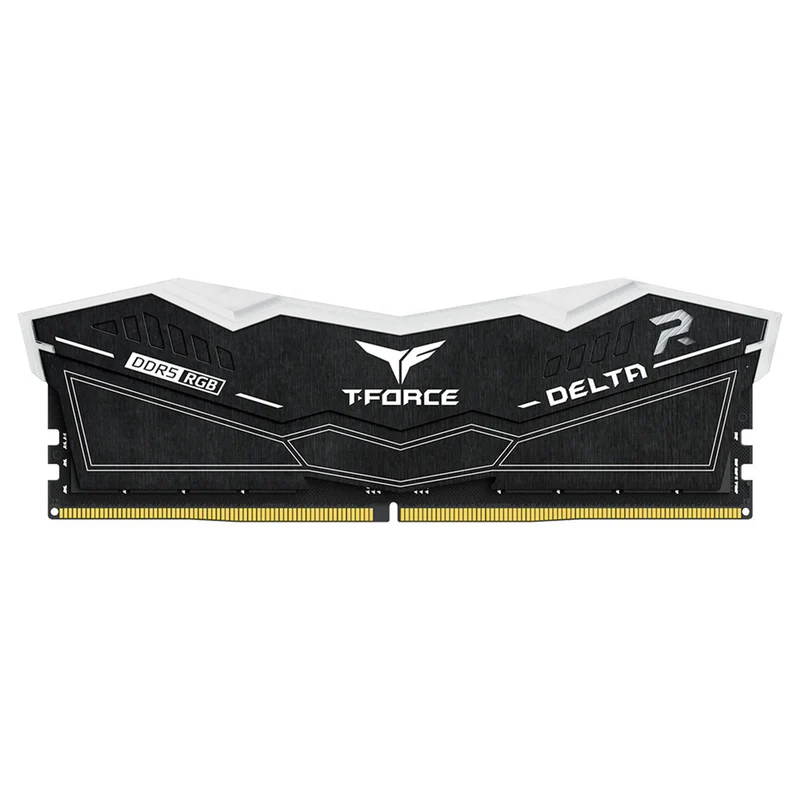 TeamGroup T-Force Delta RGB DDR5 32GB (2x16GB) 6000MHz CL38-46-46-84 1.35V Gaming Desktop Memory (Black, White) (FF3D532G6000HC38JDC01, FF4D532G6000HC38JDC01)