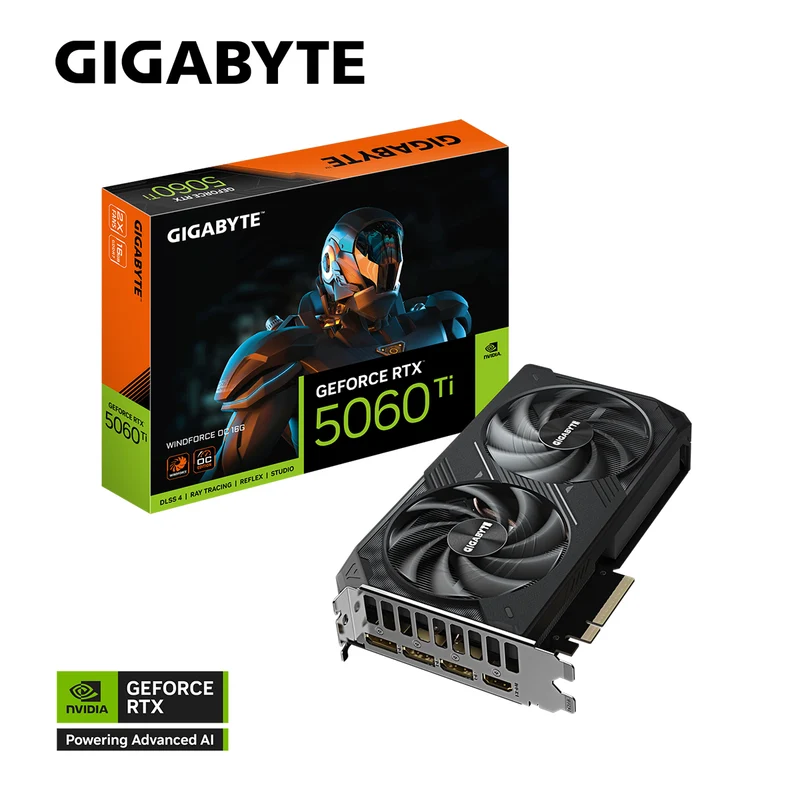 Gigabyte GeForce RTX 5060 Ti Windforce OC 16GB GDDR7 Graphics Card