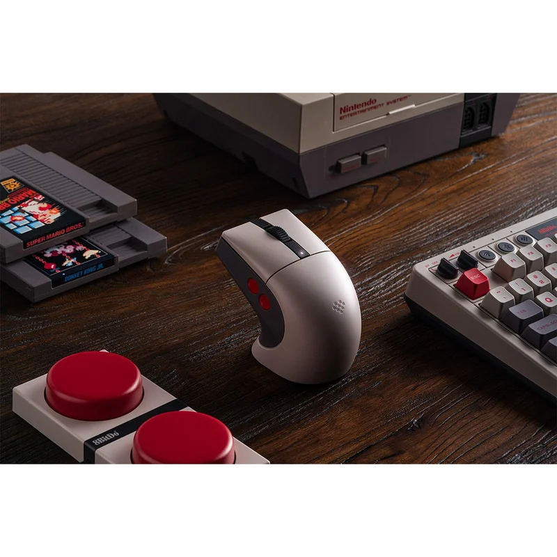 8Bitdo Retro R8 Tri-Mode Mouse with Charging Dock N Edition (85CB)