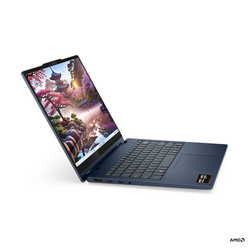 Lenovo IdeaPad 5 2-in-1 14AKP10 83KT0028PH Laptop (Cosmic Blue) | 14" WUXGA (1920x1200) IPS | Ryzen AI 7 350 |16GB RAM|1TB SSD|AMD Radeon 860M Graphics|Win 11 Home|MS Office 2024 + Lenovo B210 Backpack + Momax Q.Clock 2 (White) + Lenovo 400 Wireless Mouse