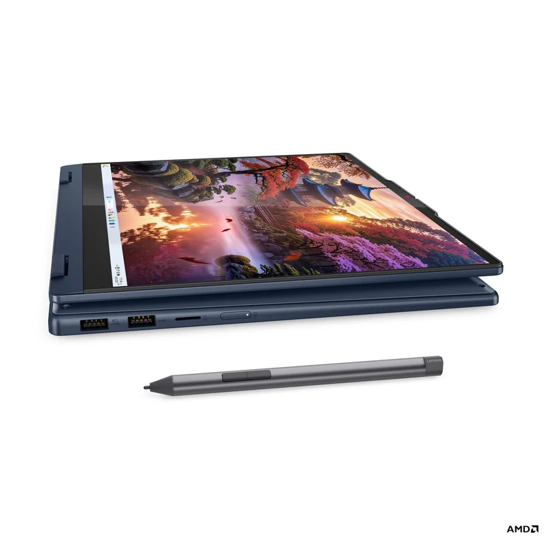Lenovo IdeaPad 5 2-in-1 14AKP10 83KT0028PH Laptop (Cosmic Blue) | 14" WUXGA (1920x1200) IPS | Ryzen AI 7 350 |16GB RAM|1TB SSD|AMD Radeon 860M Graphics|Win 11 Home|MS Office 2024 + Lenovo B210 Backpack + Momax Q.Clock 2 (White) + Lenovo 400 Wireless Mouse