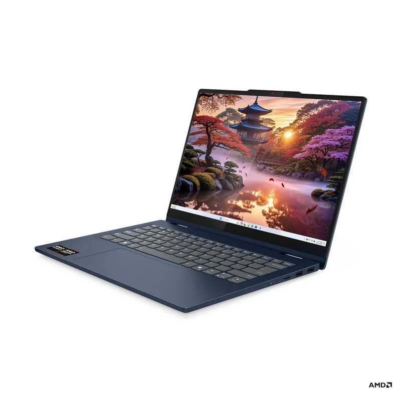 Lenovo IdeaPad 5 2-in-1 14AKP10 83KT0028PH Laptop (Cosmic Blue) | 14" WUXGA (1920x1200) IPS | Ryzen AI 7 350 |16GB RAM|1TB SSD|AMD Radeon 860M Graphics|Win 11 Home|MS Office 2024 + Lenovo B210 Backpack + Momax Q.Clock 2 (White) + Lenovo 400 Wireless Mouse