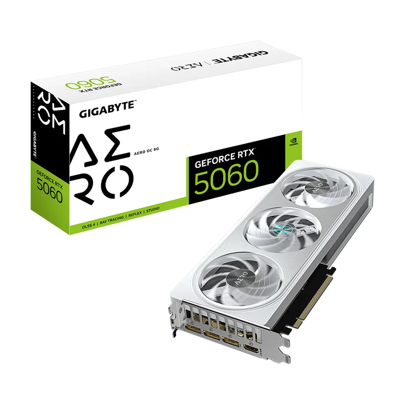 Gigabyte GeForce RTX 5060 Aero OC 8GB GDDR7 Graphics Card