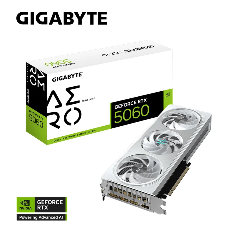 Gigabyte GeForce RTX 5060 Aero OC 8GB GDDR7 Graphics Card
