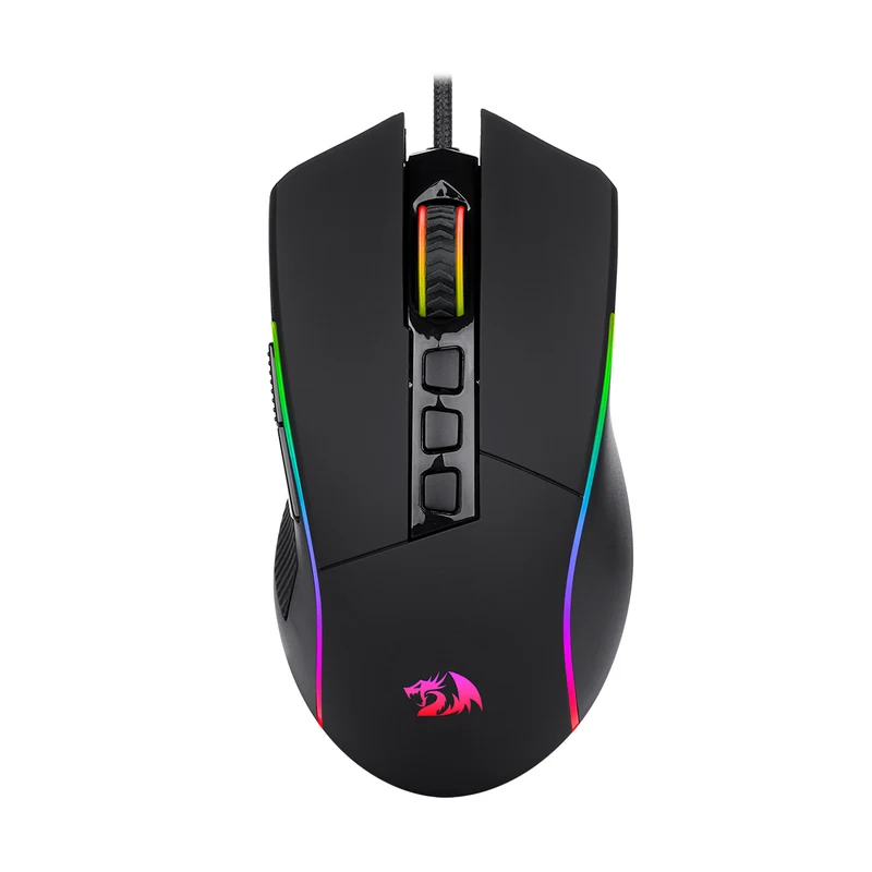 Redragon M812 RGB Plank Wired Gaming Mouse (Black)