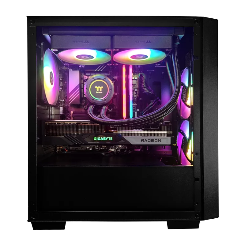 Aurora Versa H16 Black Desktop Gaming PC | Intel i5 14600KF | 32GB RAM | 1TB SSD | RX 7700 XT | Windows 11 Pro