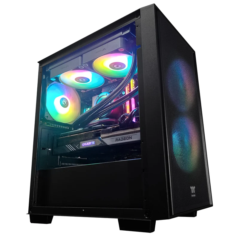 Aurora Versa H16 Black Desktop Gaming PC | Intel i5 14600KF | 32GB RAM | 1TB SSD | RX 7700 XT | Windows 11 Pro
