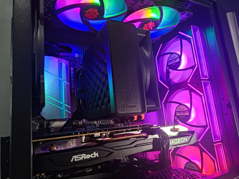 Alpha Ruby Black Desktop Gaming PC | AMD Ryzen 5 5500 | 16GB RAM | 500GB SSD | RX 7600 OC | Windows 11 Pro