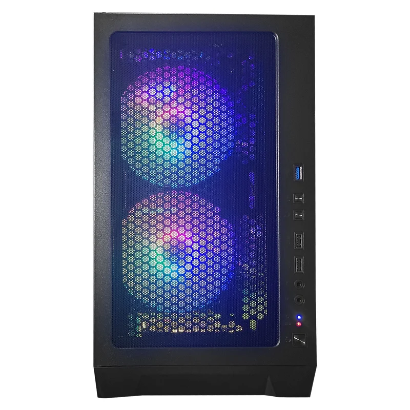Alpha Ruby Black Desktop Gaming PC | AMD Ryzen 5 5500 | 16GB RAM | 500GB SSD | RX 7600 OC | Windows 11 Pro