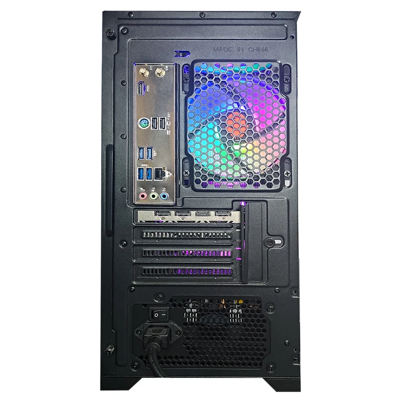 Alpha Ruby Black Desktop Gaming PC | AMD Ryzen 5 5500 | 16GB RAM | 500GB SSD | RX 7600 OC | Windows 11 Pro