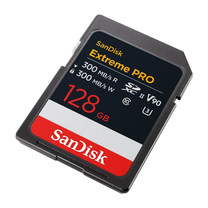 Sandisk Extreme Pro 128GB UHS-II V90 300MB/s Read & Write SD Card