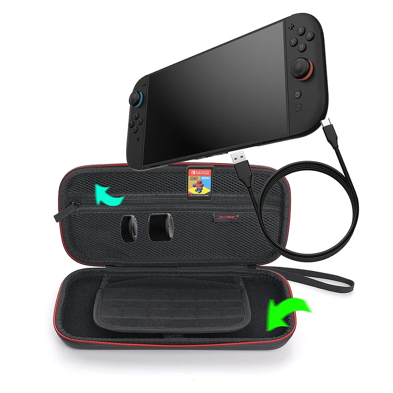 Dobe Eva Storage Case + Game Card Storage 8-Slots for Nintendo Switch 2 (Black) TNS-3173