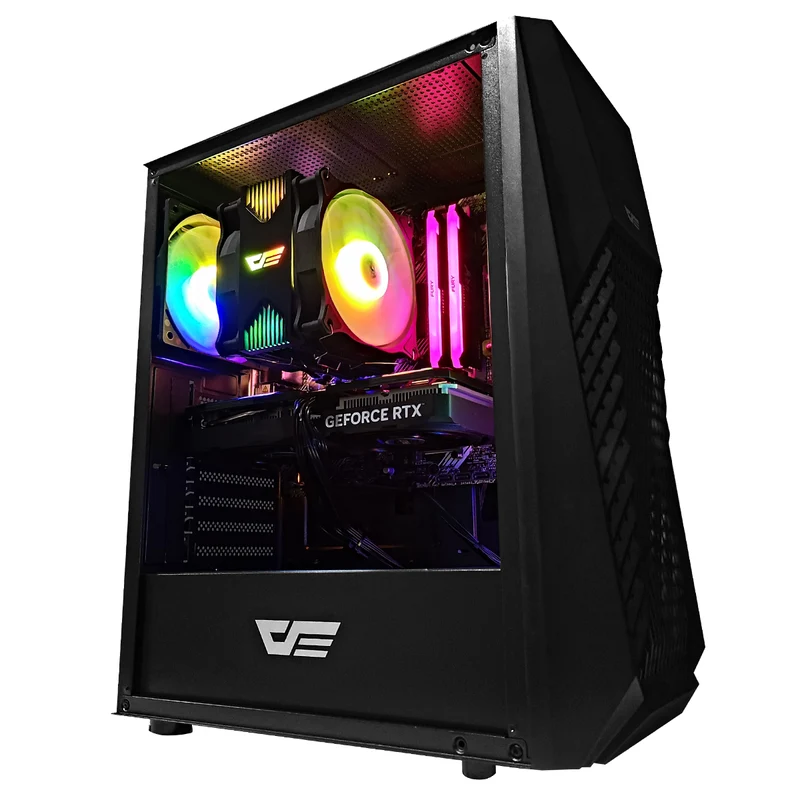 Alpha DK150 Black Desktop Gaming PC | AMD Ryzen 5 5500 | 16GB RAM | 500GB SSD | RTX 4060 | Windows 11 Pro