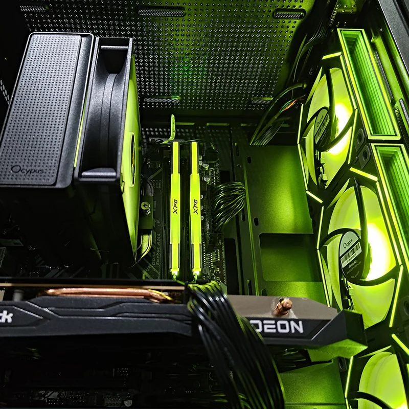 Alpha Flow M Black Desktop Gaming PC | AMD Ryzen 5 5500 | 16GB RAM | 512GB SSD | RX 7600 OC | Windows 11 Pro