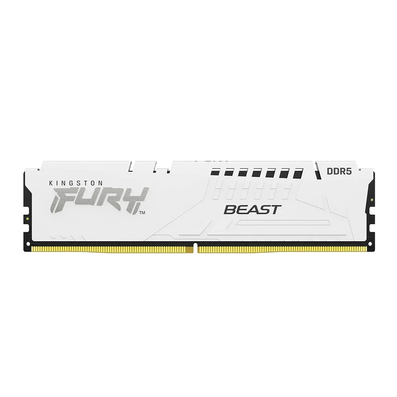 Kingston Fury Beast 64GB (2X32GB) DDR5 XMP 6000MT/S CL30 Memory (White) (KF560C30BWEK2-64)