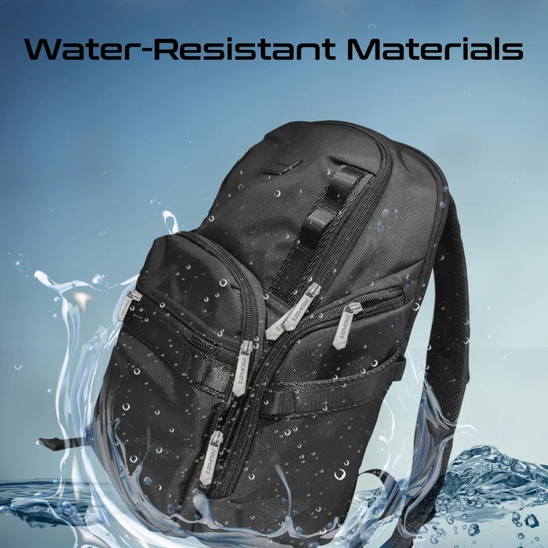 Promate Oracle-BP SecureStorage 15.6" Laptop Backpack with Multiple Compartments (Black)