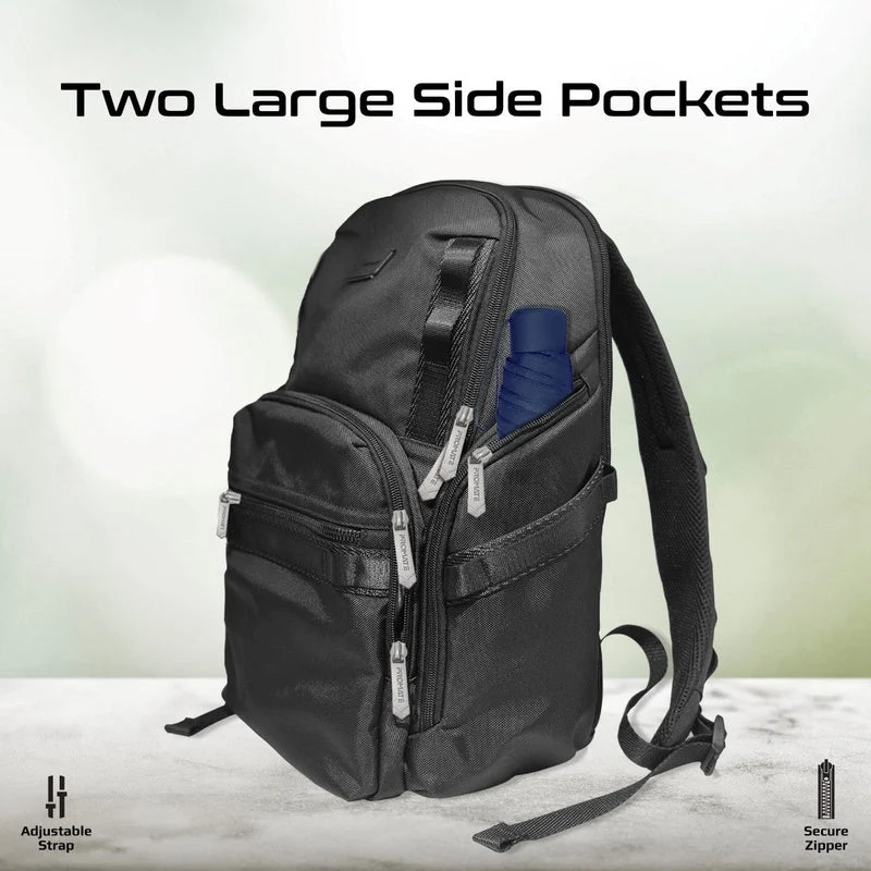 Promate Oracle-BP SecureStorage 15.6" Laptop Backpack with Multiple Compartments (Black)