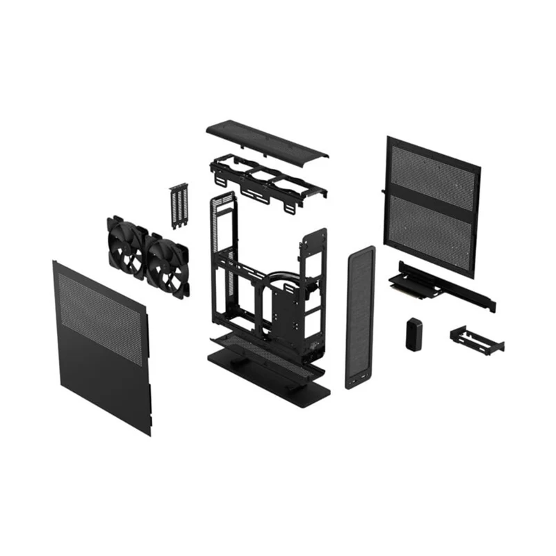 Fractal Design Ridge PCIe 4.0 Mini-ITX Small Form Factor Case (Black, White) (FD-C-RID1N-11, FD-C-RID1N-12)