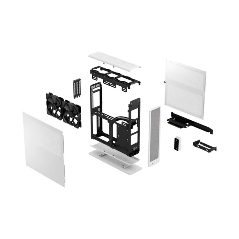 Fractal Design Ridge PCIe 4.0 Mini-ITX Small Form Factor Case (Black, White) (FD-C-RID1N-11, FD-C-RID1N-12)