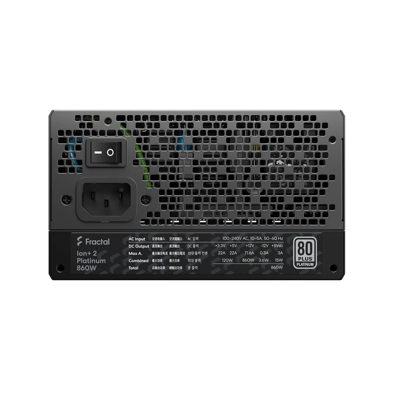 Fractal Design Ion+ 2 Platinum 860W Fully Modular Power Supply (FD-P-IA2P-860)