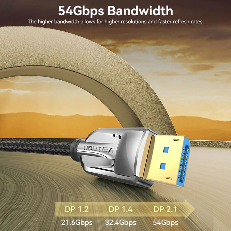 Vention 16K DisplayPort Cable - 2M (HGABH)