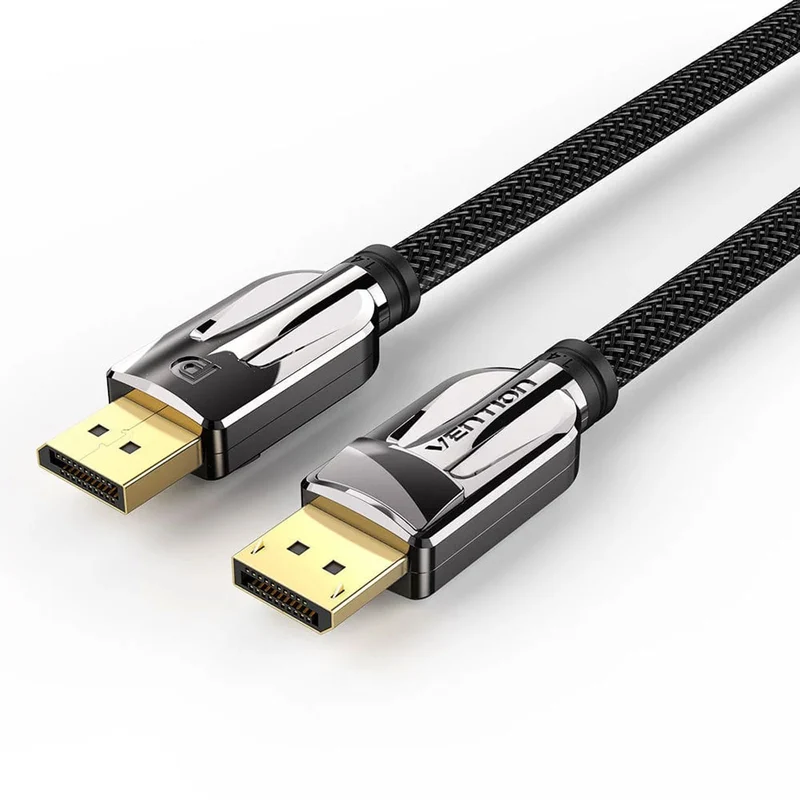 Vention 8K DisplayPort Cable - Black Zinc Alloy Shell 1.5M (HCABG)