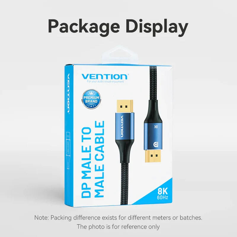 Vention 8K DisplayPort Cable - Blue Aluminum Shell 1.5M (HCELG)