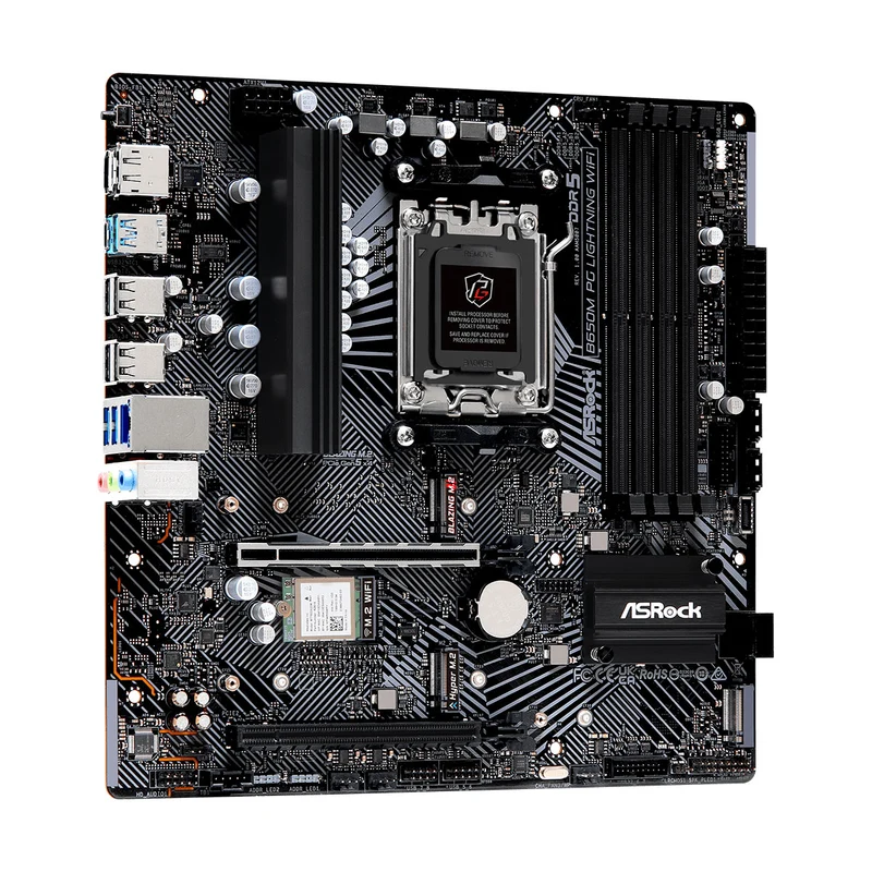 Asrock B650M PG Lightning Wifi DDR5 Phantom Gaming AM5 Motherboard