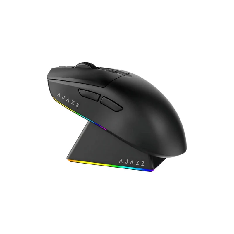 Ajazz AJ139 V2 MC Tri-Mode Gaming Mouse (Black, White)