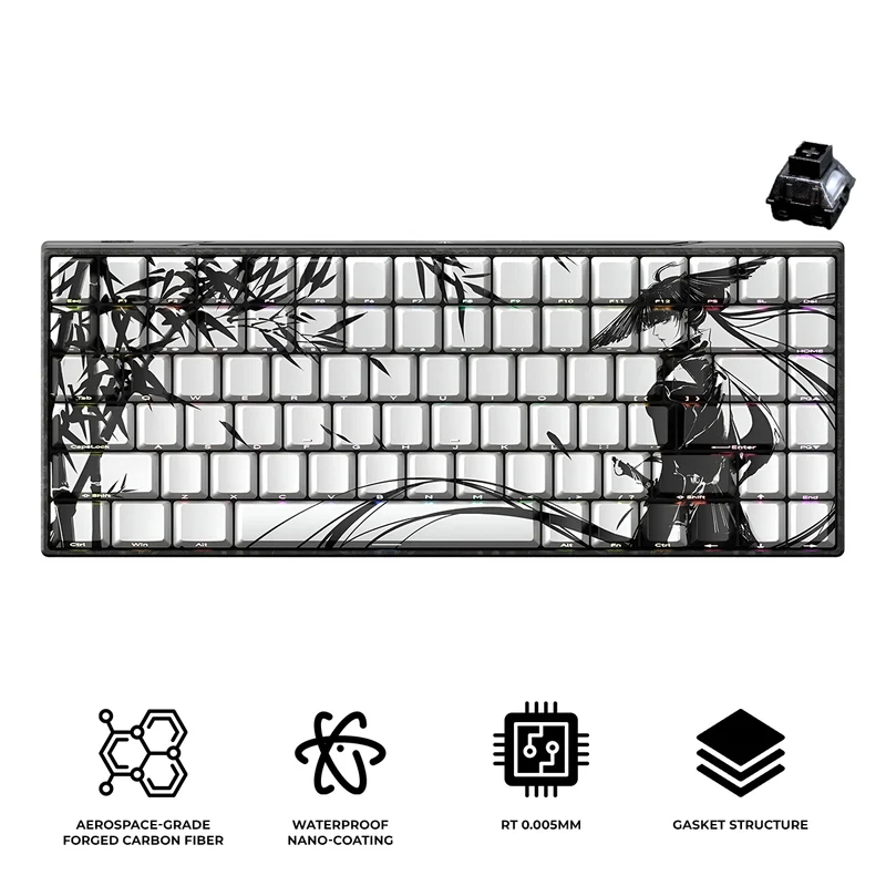 WLMouse YING75 Carbon Fiber Keyboard (Custom TTC)