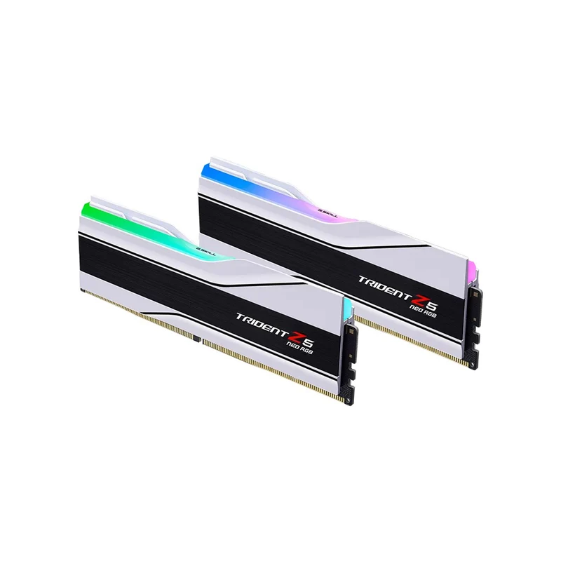 G.Skill Trident Z5 Neo RGB 32GB (2x16GB) DDR5 6000 MT/s CL28-36-36-96 1.40V AMD EXPO Desktop Memory (Matte White) (F5-6000J2836G16GX2-TZ5NRW)