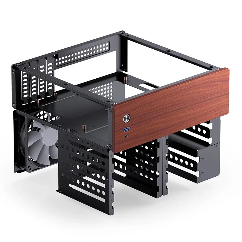 Jonsbo N4 NAS Computer Case (Black, White)