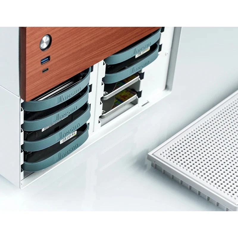 Jonsbo N4 NAS Computer Case (Black, White)