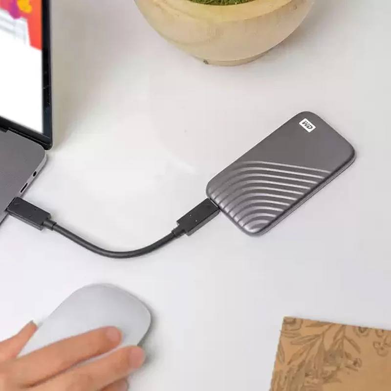 WD My Passport 4TB Portable External SSD (Gray)